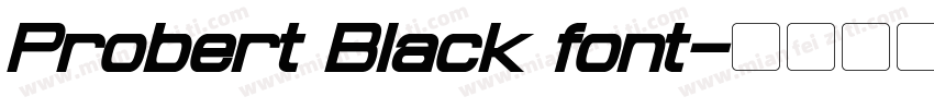 Probert Black font字体转换